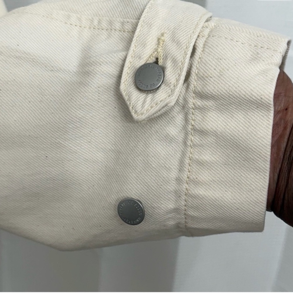 NWT Universal Thread Off-White Double-Breasted Tr… - image 6